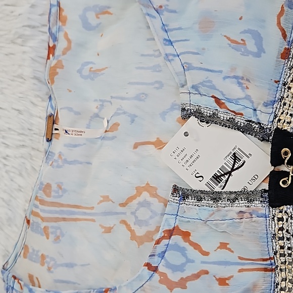 Free People Walk That Way Printed Top - Picture 8 of 9